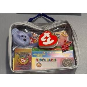 Ty Beanie Babies Platinum Club Kit Bear Cards Coin Newsletter Sealed Set